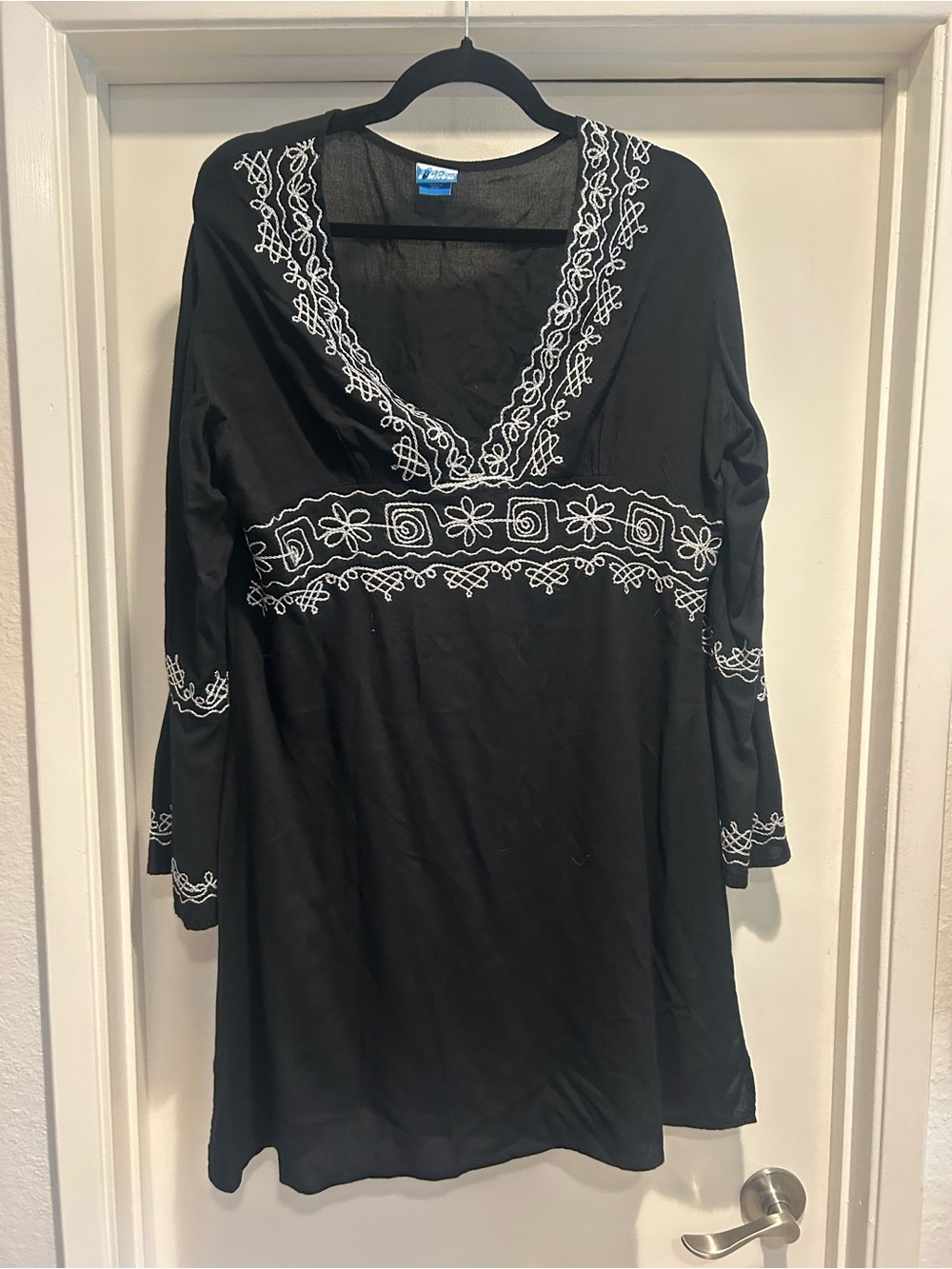 Embroidered Swim Coverup